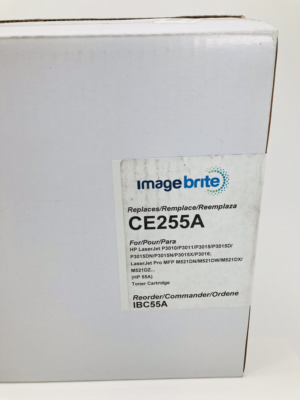 ImageBrite HP 55A CE255A Black Toner Cartridge Compatible LaserJet P3015 - New