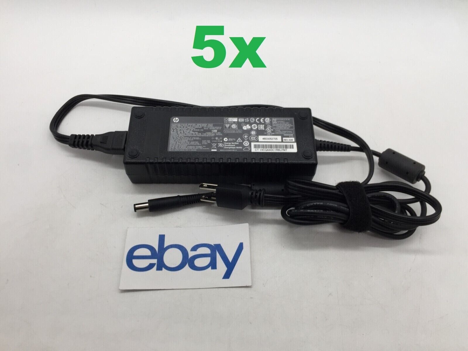 Lot of 5 HP Laptop Charger AC Power Adapter 19.5V 6.9A 135W FREE S/H