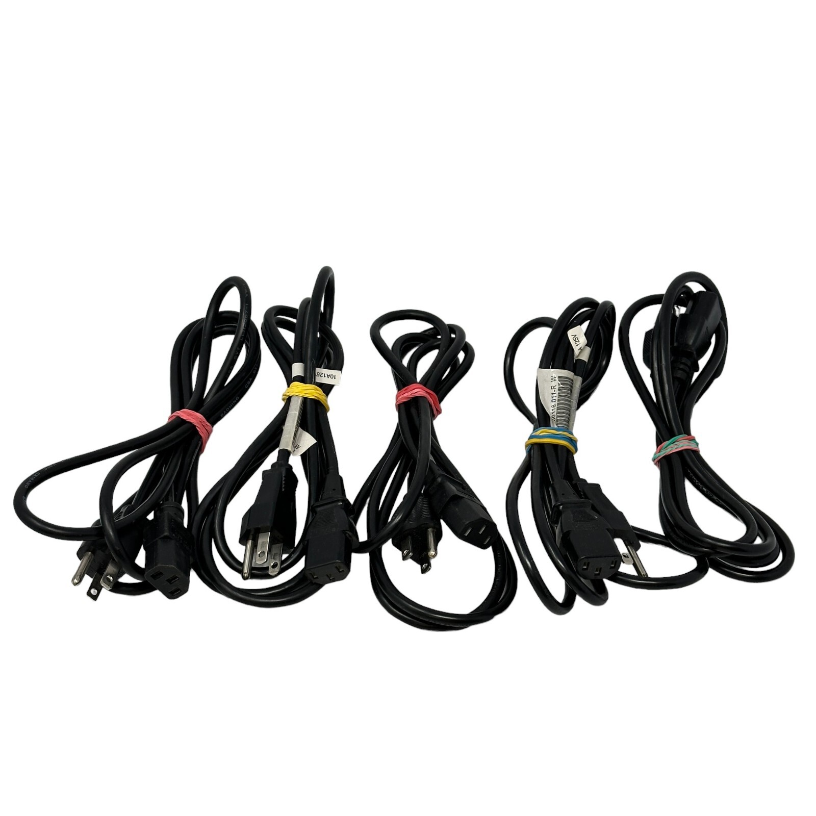 Lot of 5 – King-Cord – KC-003 – NEMA 5-15P to IEC C13 Power Cords 10A