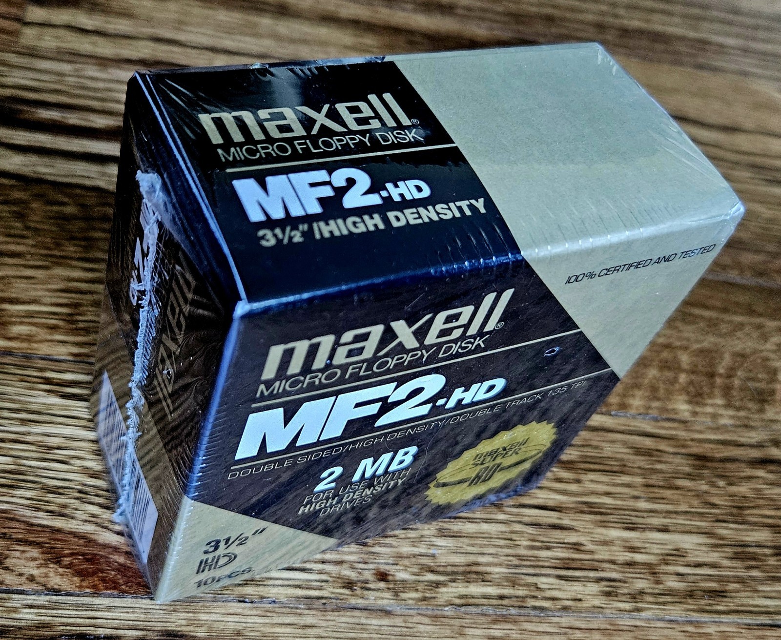 Maxwell MF2HD 2.0MB Micro 3.5" Floppy Disks Pack of 10 New Sealed NOS Super RD