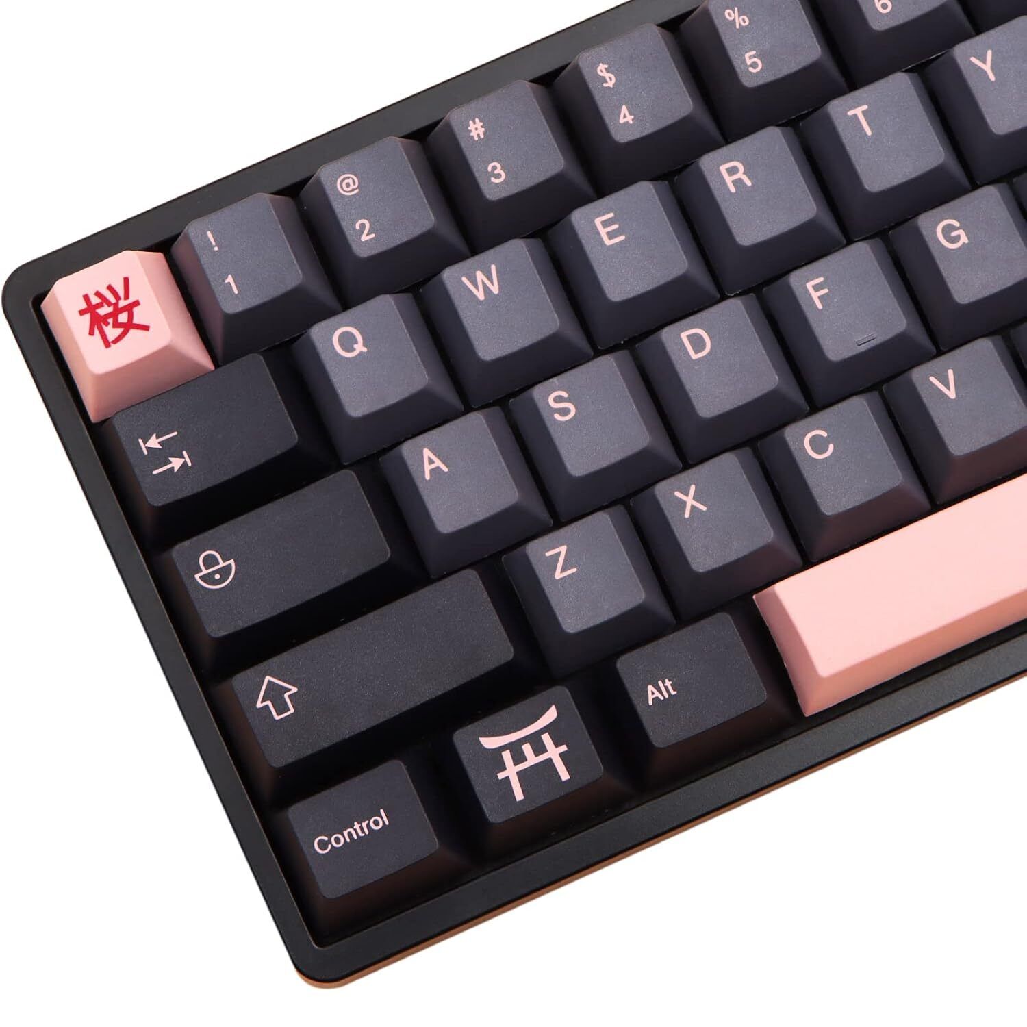 Keycaps 136 Set Night Sakura For Full Sized Keyboard, Custom Pbt Cherry Profil