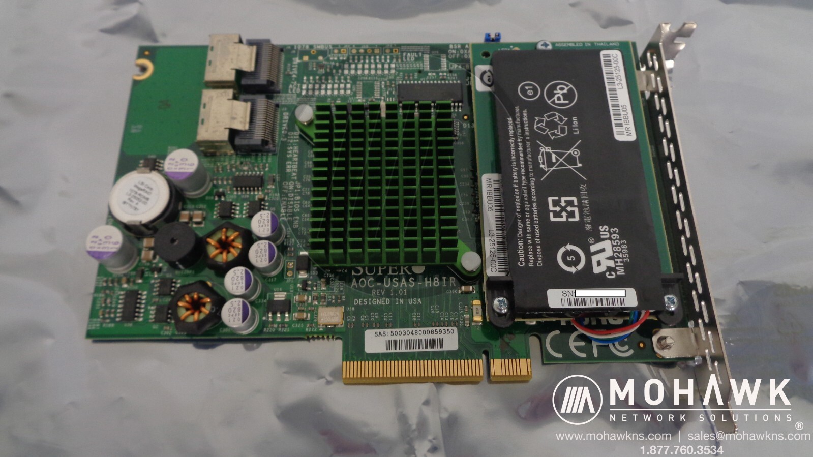 Supermicro 3Gb/s Eight-Port SAS Internal RAID Adapter AOC-USAS-H8IR New