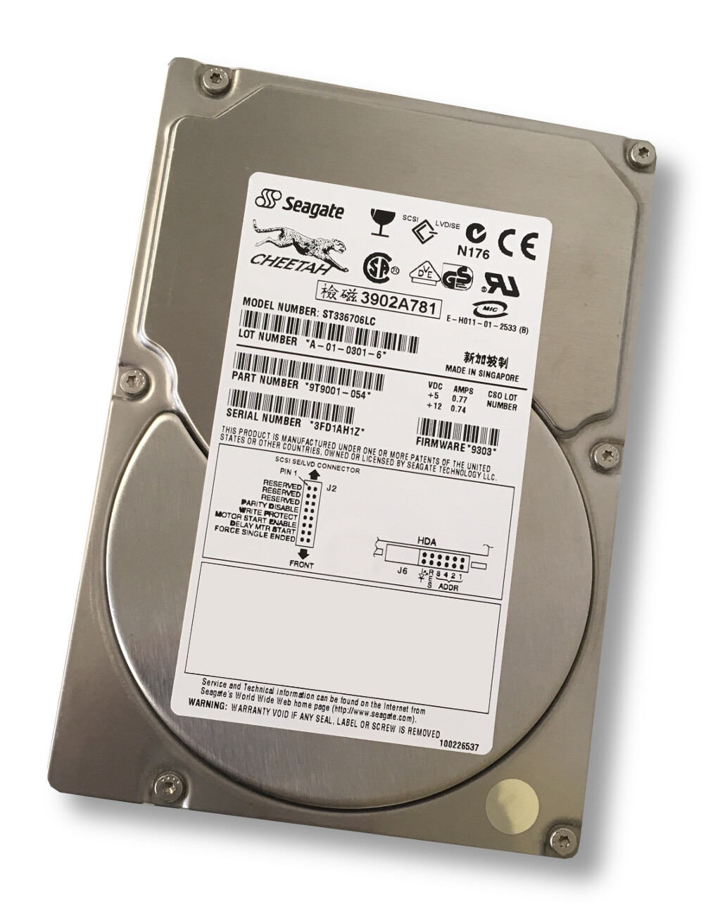 Seagate Cheetah 36ES ST336706LC 36.7 GB