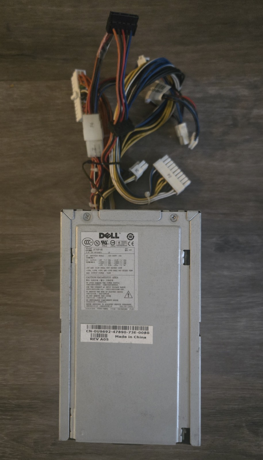 Dell H750P-00 Replacement Power Supply