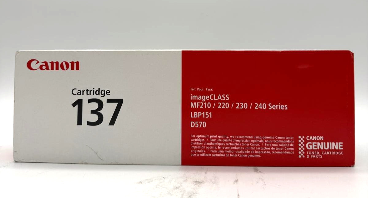 Genuine Canon 137 Black Toner 9435B001 OEM NEW Sealed