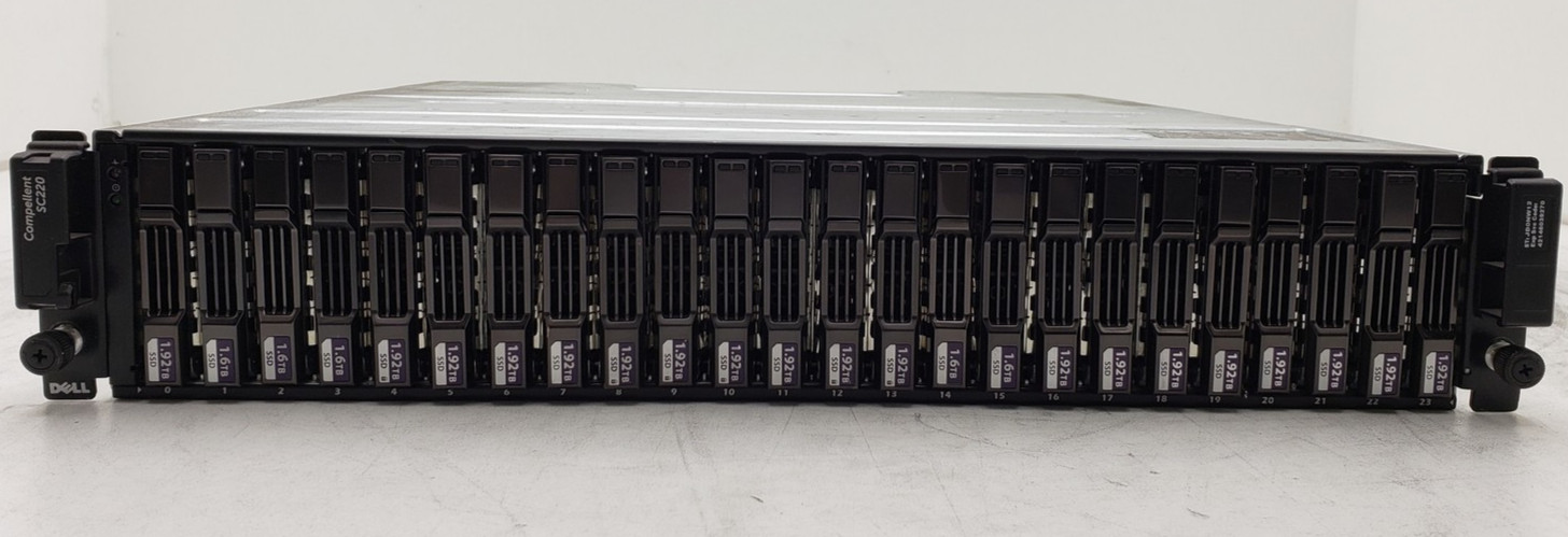 Dell Compellent SC220 2U 24-Bay 2.5" SAS Storage Array Enclosure No HDD.