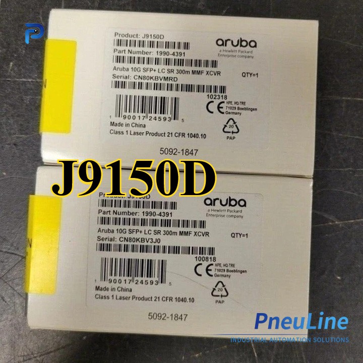 J9150D NEW 1990-4391 HPE / Aruba 10G SFP+ LC SR 300m OM3 MMF Transceiver Module