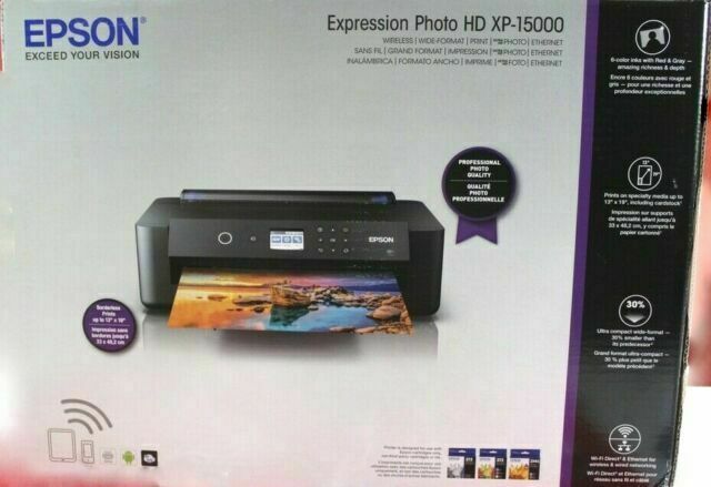 NEW Epson Expression Photo HD XP-15000 Wireless Color Wide-Format Inkjet Printer