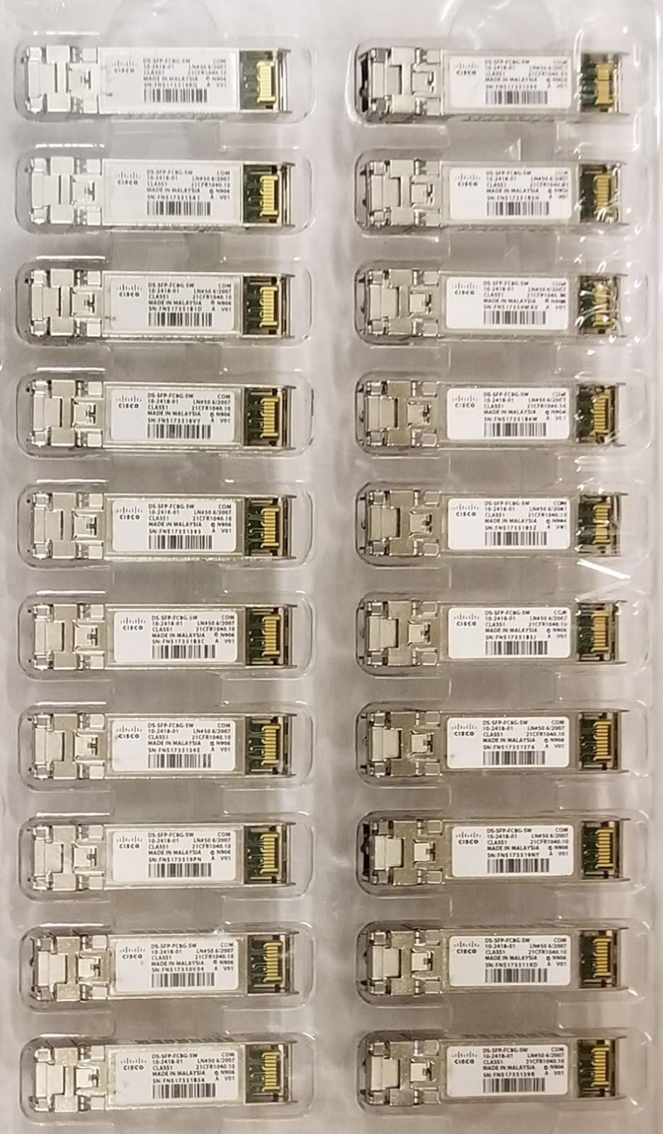 Cisco DS-SFP-FC8G-SW 8Gb Short Wave SFP+ Fibre Channel Transceiver 