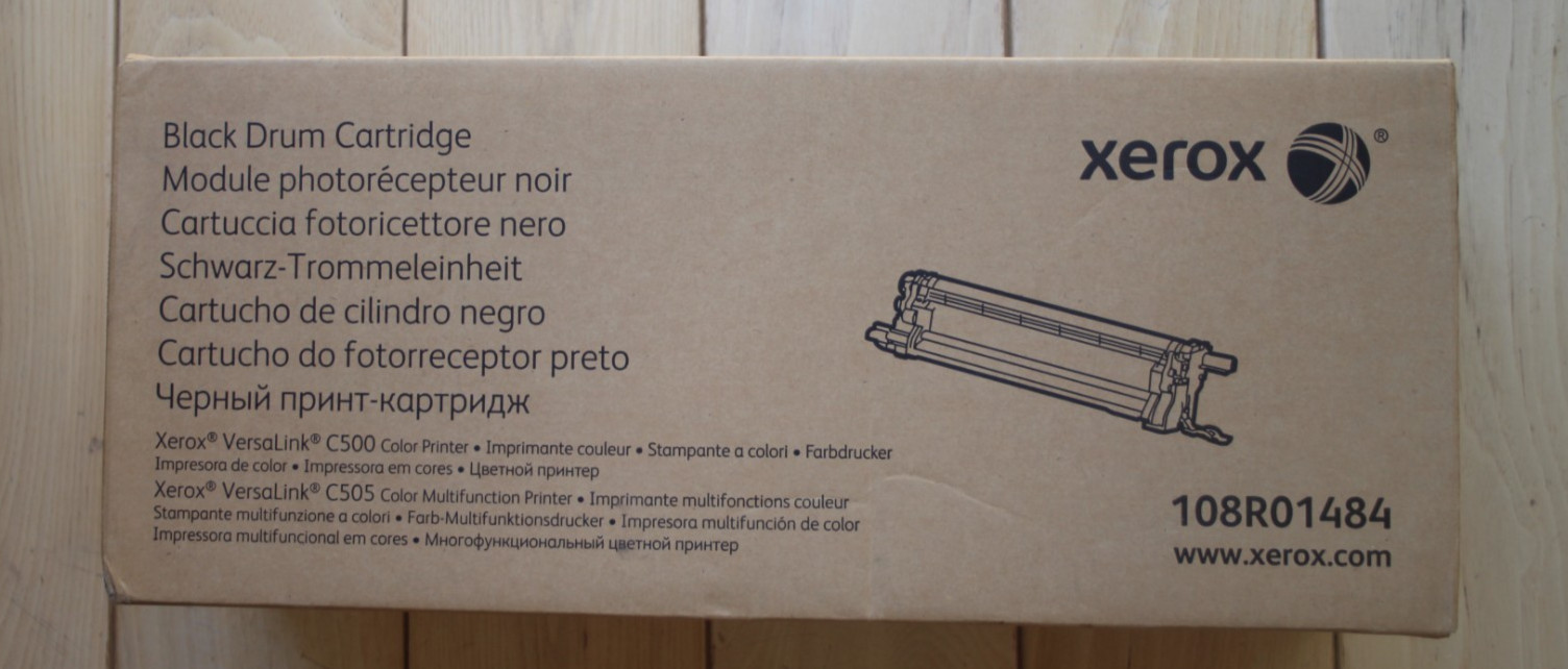 XEROX 108R01484 BLACK DRUM CARTRIDGE TONER GENUINE OEM SEALED NEW