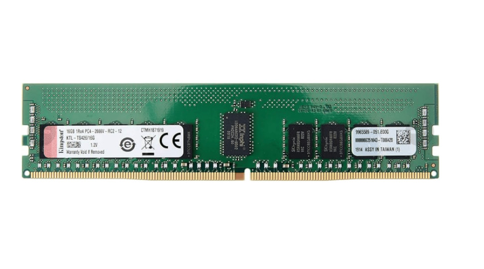 Kingston 16GB 1Rx4 PC4-2666V-RC2-12 ECC REG Server Memory P/N: KTL-TS426/16G