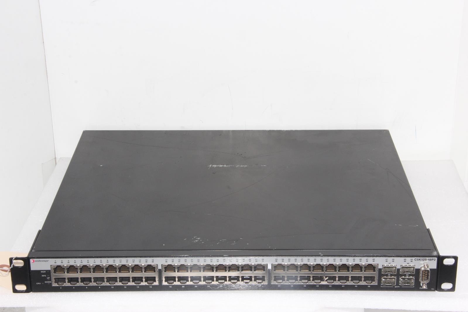 ENTERASYS C5K125-48P2 48-Port PoE Gigabit Network Switch "TESTED"