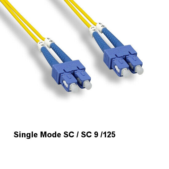 10PCS Kentek 3m SC to SC Single-Mode Fiber Optic Cable 9/125 Duplex Ethernet