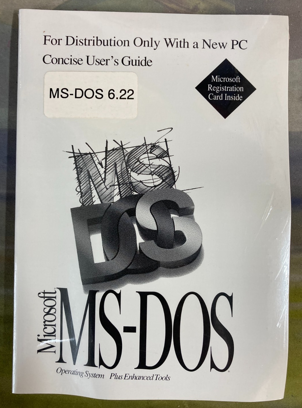 Microsoft MS-DOS 6.22 OEM Sealed User Guide COA 3.5 Vintage Software