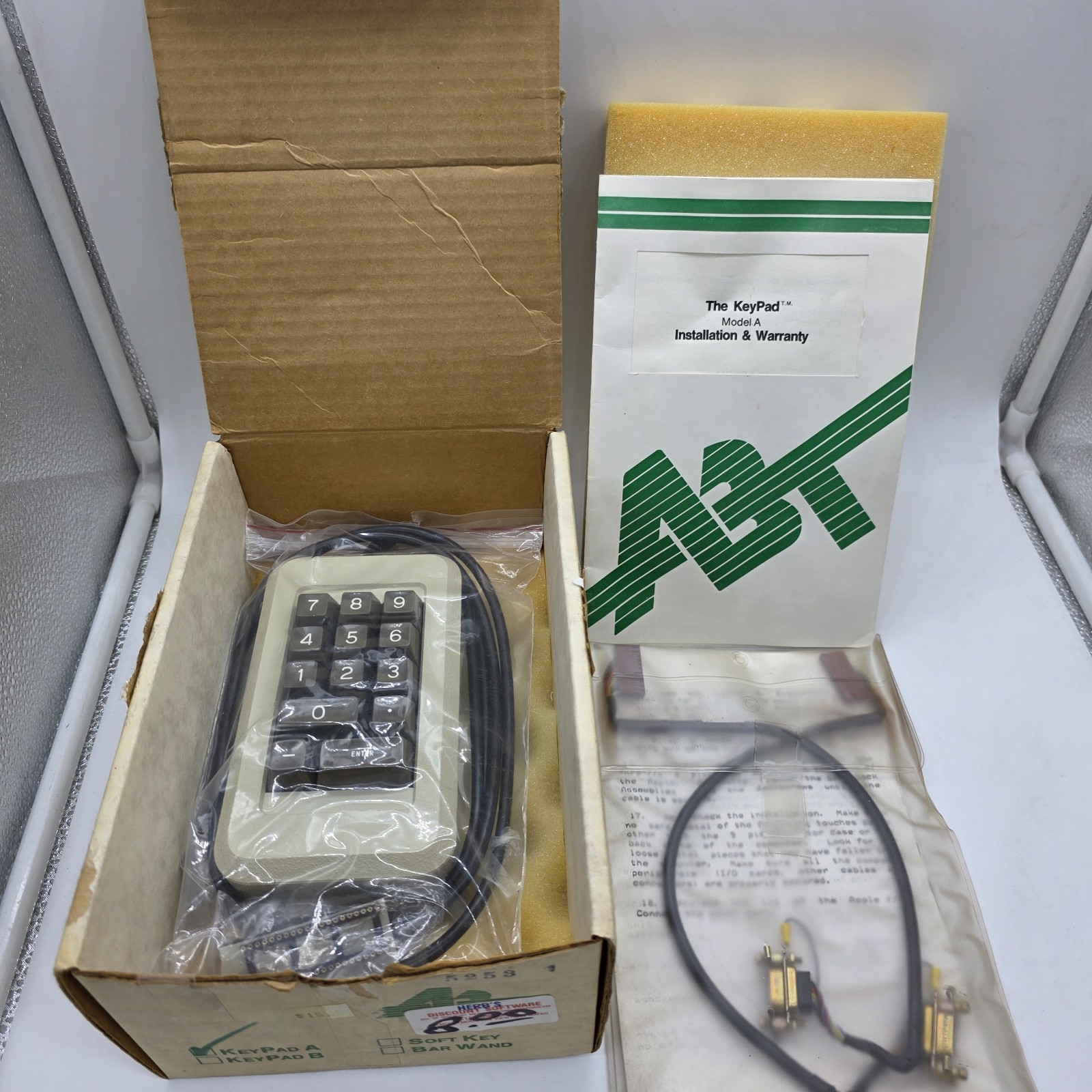 VINTAGE ABT NUMERICAL KEYPAD FOR APPLE II COMPUTER New In Box 