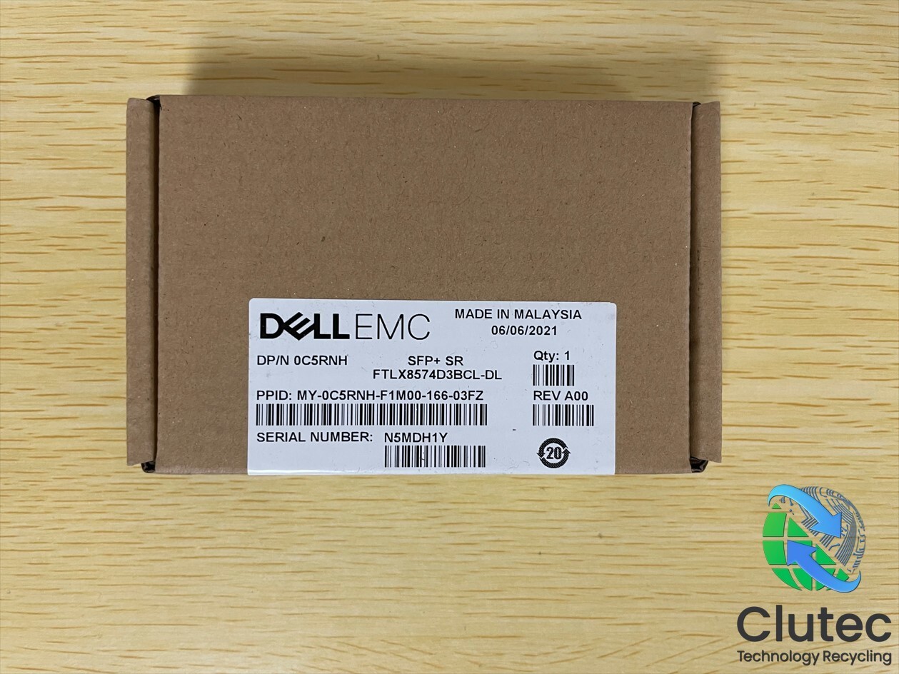 NEW Sealed Dell EMC C5RNH SFP+SR 10GB Fiber Transceiver Module FTLX8574D3BCL-DL 