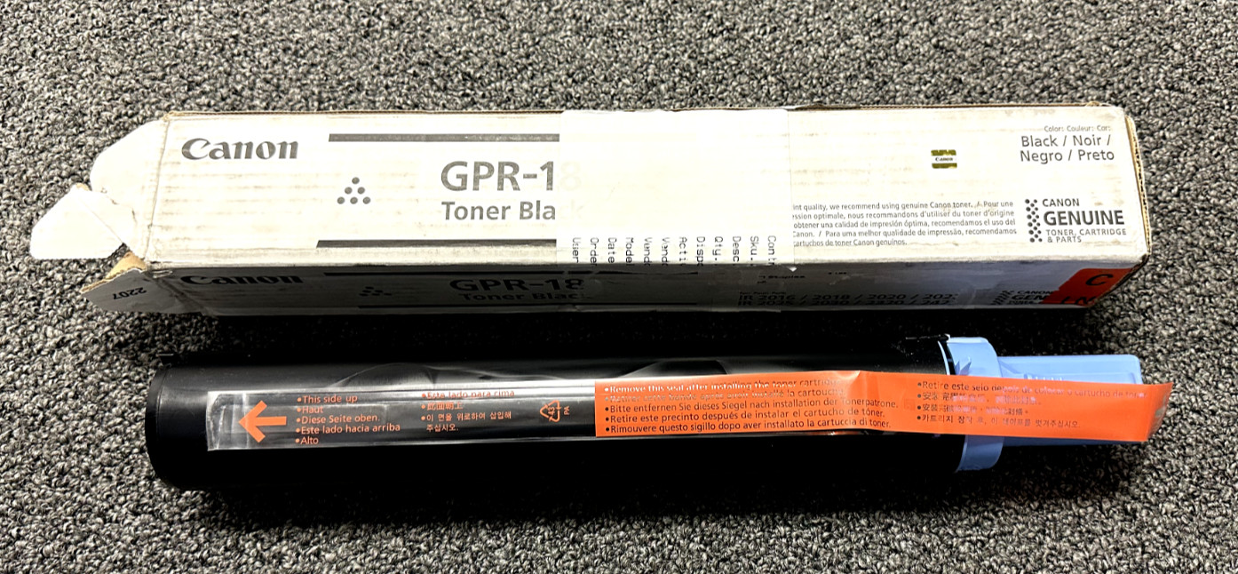 Genuine Canon GPR-18 0384B003 Black Toner for imageRUNNER 2016 2020 2318 2320
