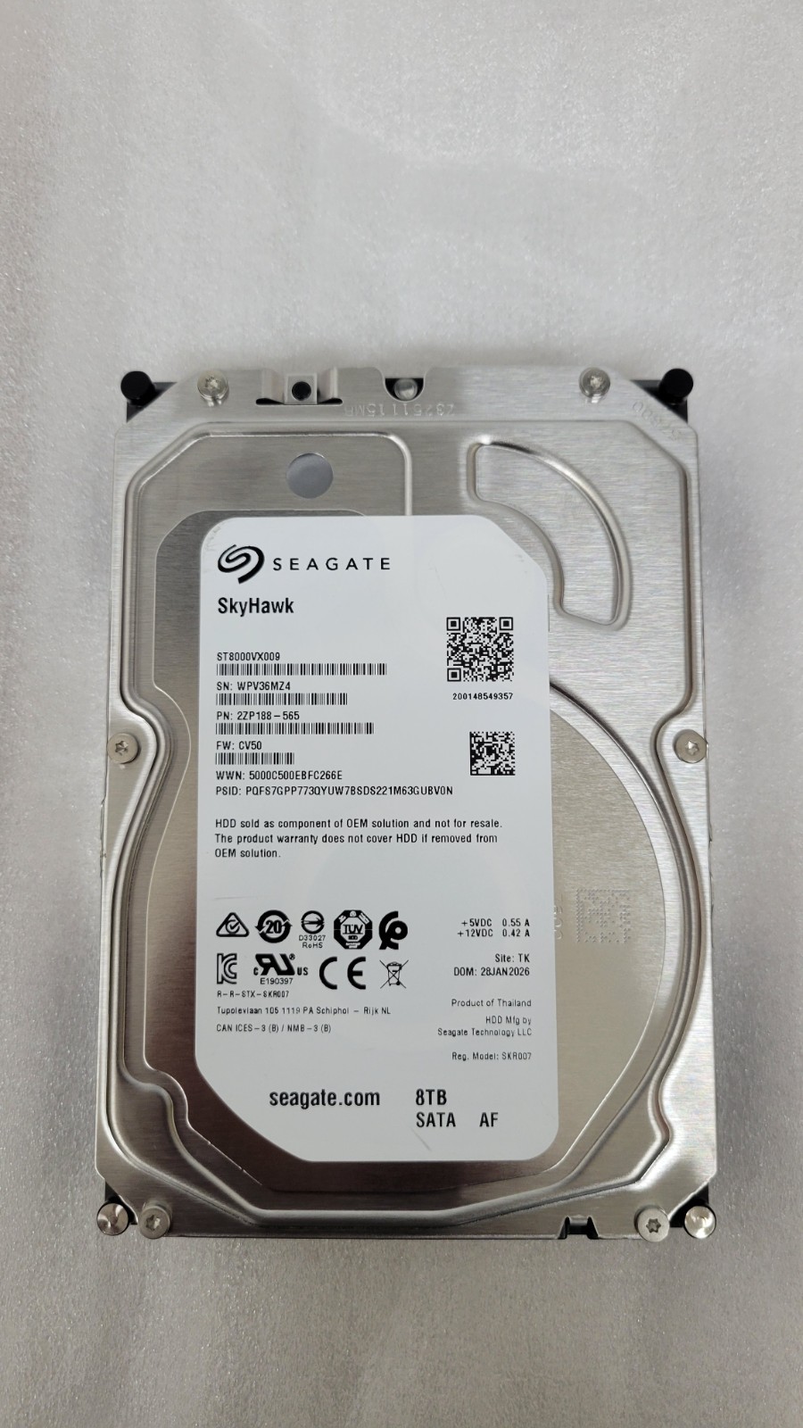 Seagate Skyhawk Ia ST8000VX009 8Tb Mb  SATA