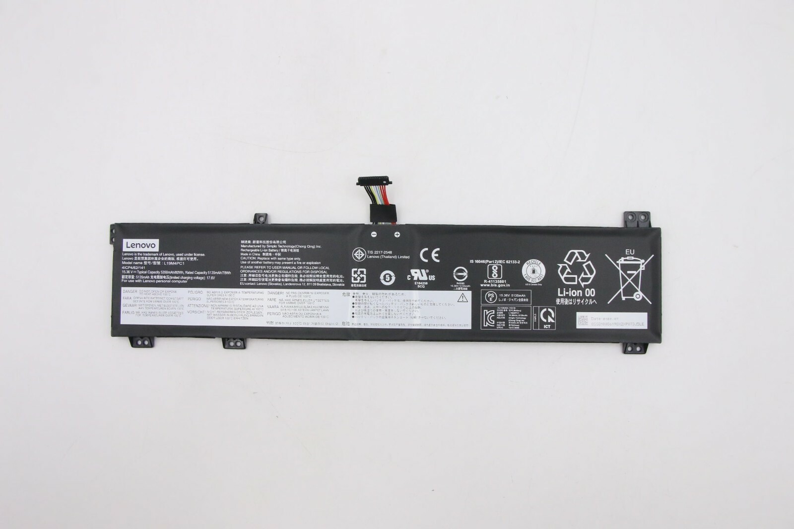 New Genuine Lenovo Legion 15.36V 80wh 4cell Battery 5B10W86192