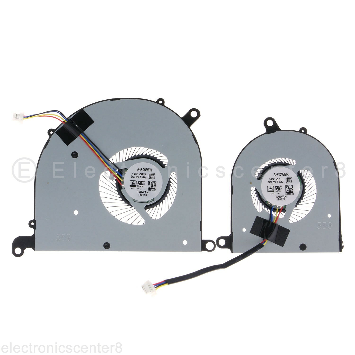 CPU & GPU Cooling Fan For MSI PS63 Modern 8RC 8SC MS-16S1 16S1-CPU 16S1-GPU