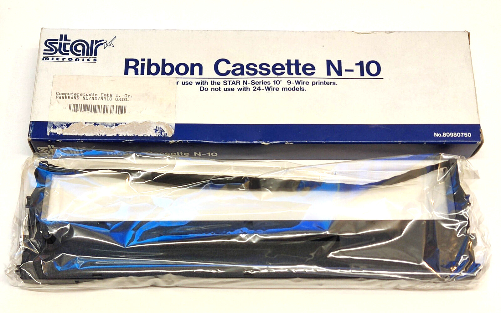 1x STAR micronics NYLON Ribbon Black STAR N-10 N-Series 10" Only 9 PIN Printer