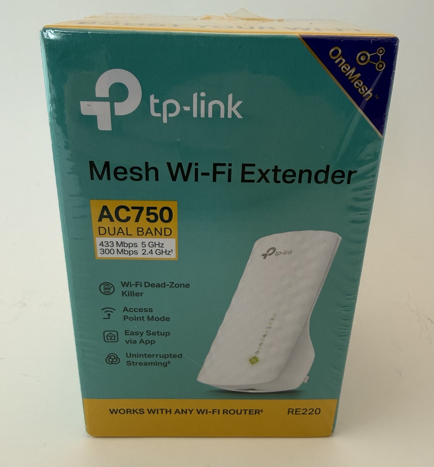 TP-Link RE220 AC750 Dual Band Mesh Wi-Fi Range Extender - Brand New Sealed