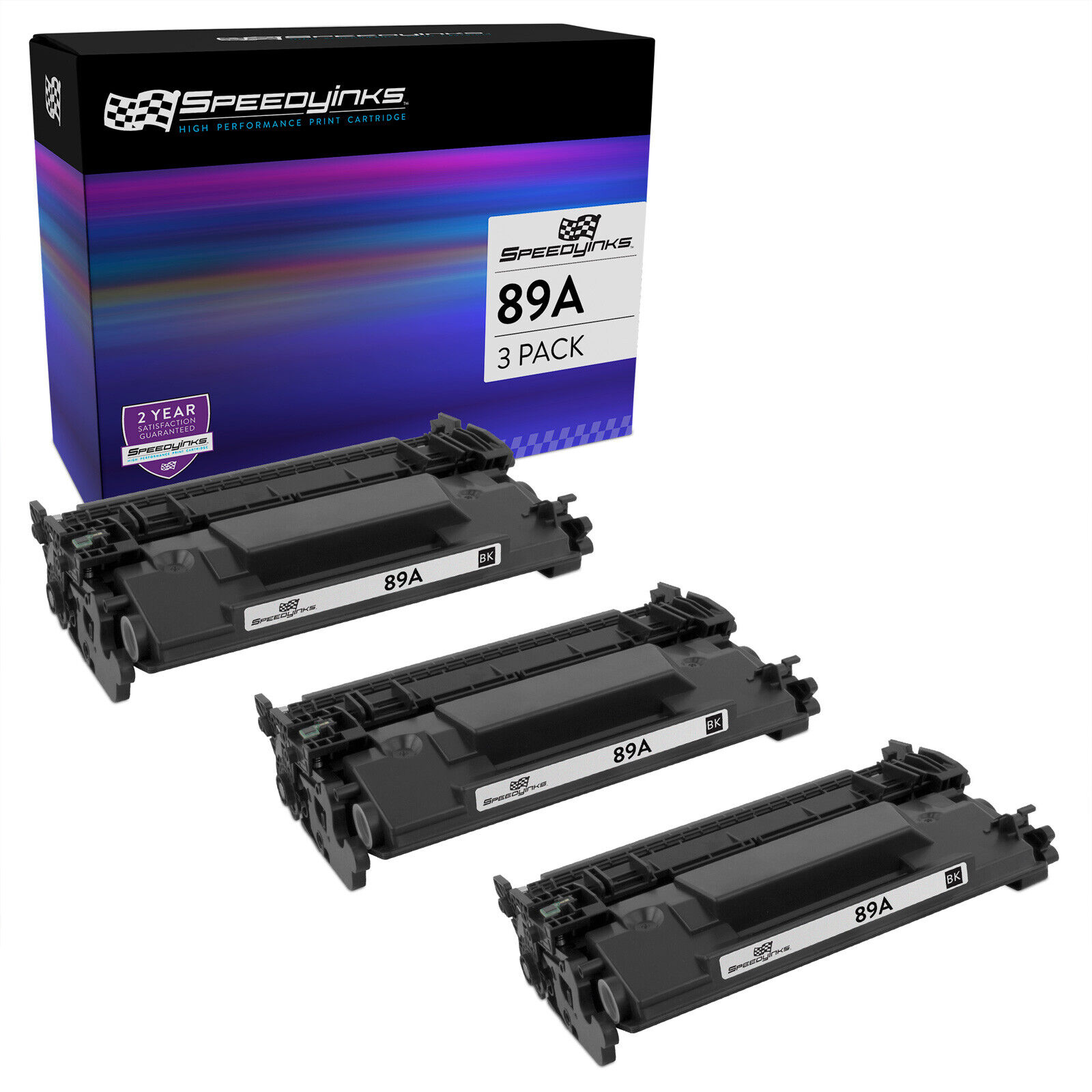 Speedy 3PK Replacement for HP 89A CF289A Black Toner for M507 MFP M528dn M528f