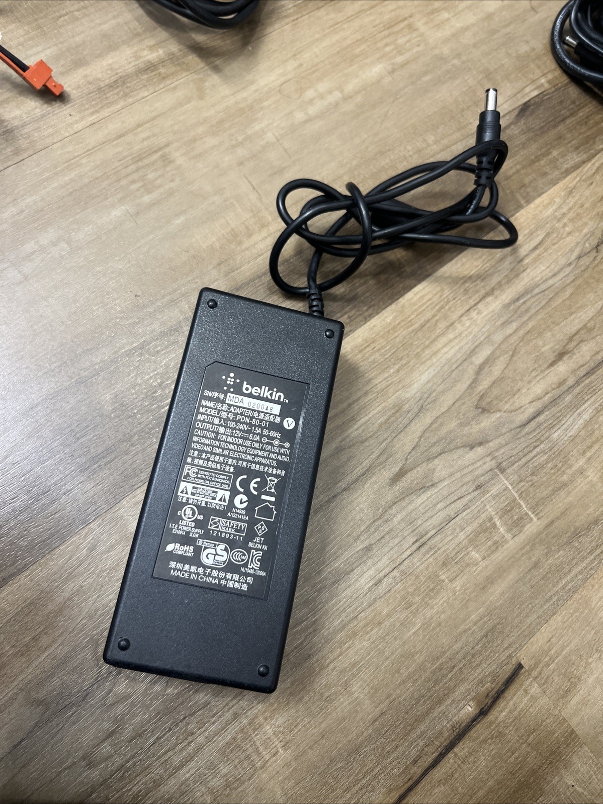 GENUINE BELKIN MODEL PDN-80-01 12V Thunderbolt Express Dock 2 Power Supply