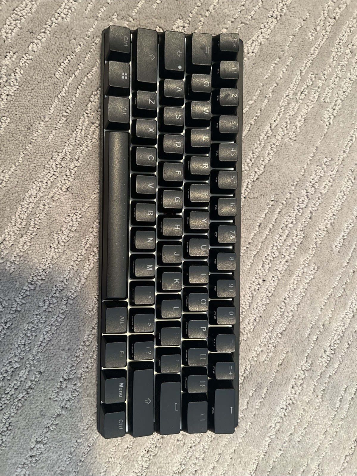 VORTEX POK3R Black Keyboard Model VTG-6100-Tested Working Computer Gaming Black