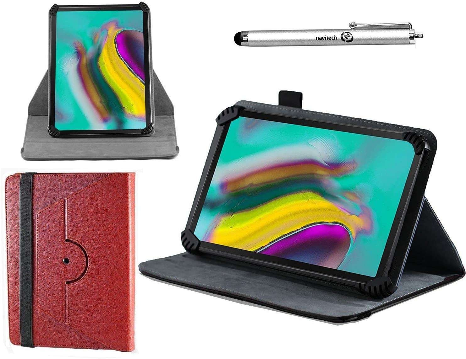 Navitech Red Case And Stylus For Versus 9" Tablet