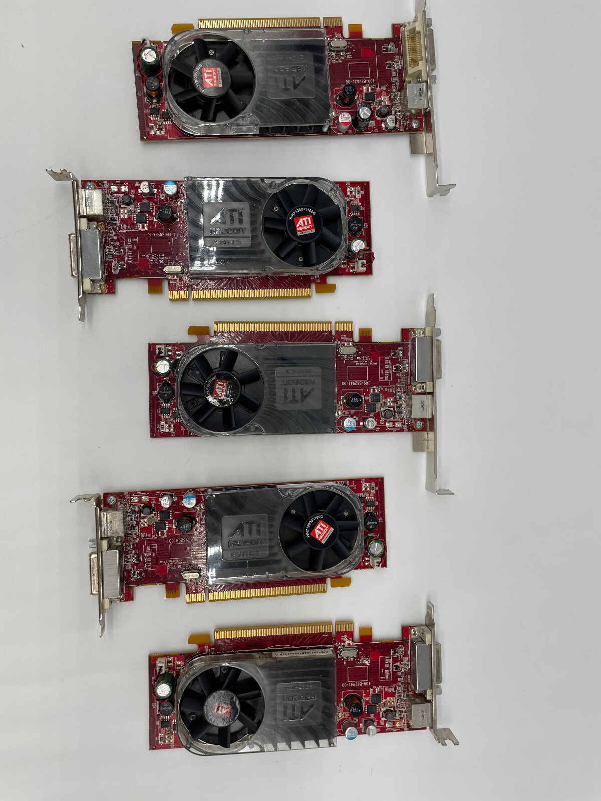 Lot of 5 - ATI Radeon Graphics ATI-102: B27602(B), B62902(B), B40319(B)