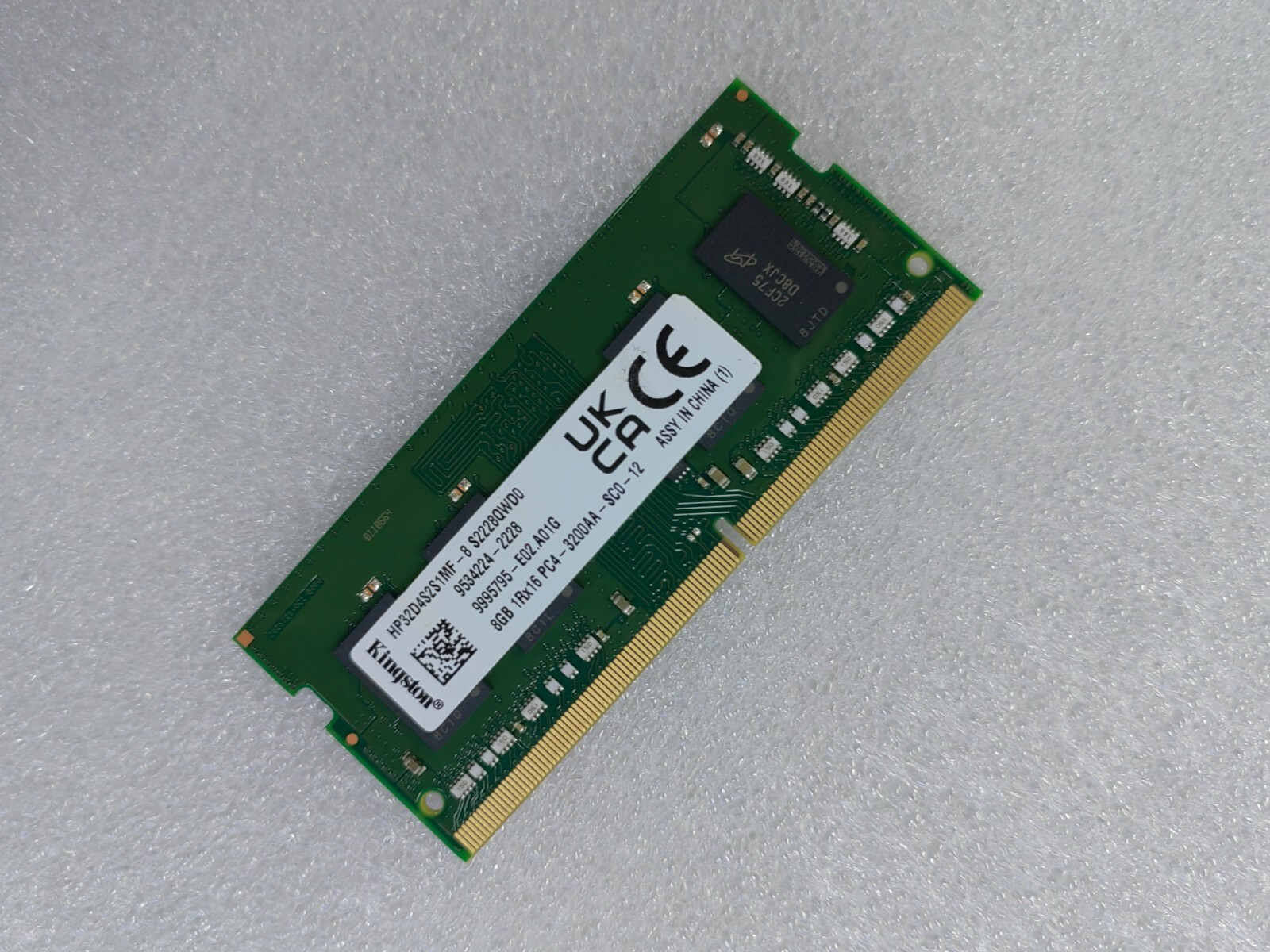 Kingston 8GB DDR4 3200 Laptop SO-DIMM RAM 1Rx16 PC4-25600 for DELL HP Lenovo