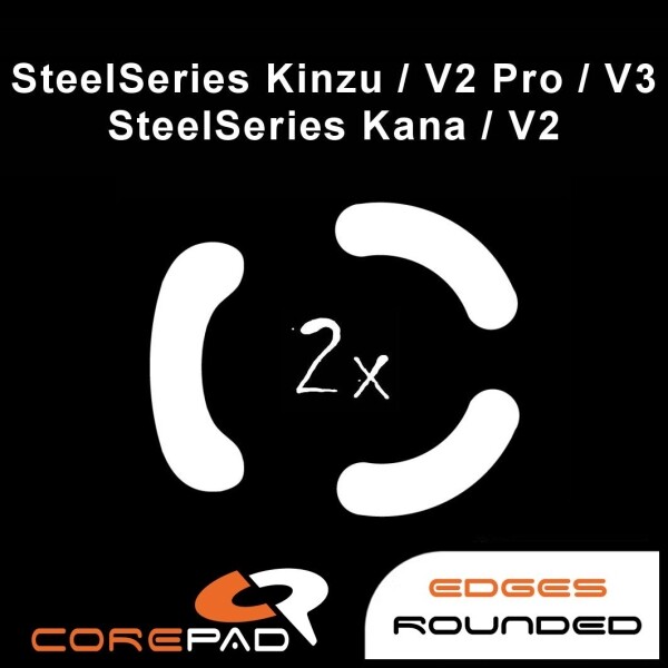 Corepad Skatez SteelSeries Kinzu v2 Pro v3 Kana v2 Replacement Mouse Feet PTFE Teflon