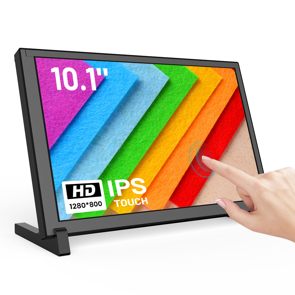 Touchscreen 10.1" 16:9 Portable Monitor IPS 1280*800 plug & play Second Monitor