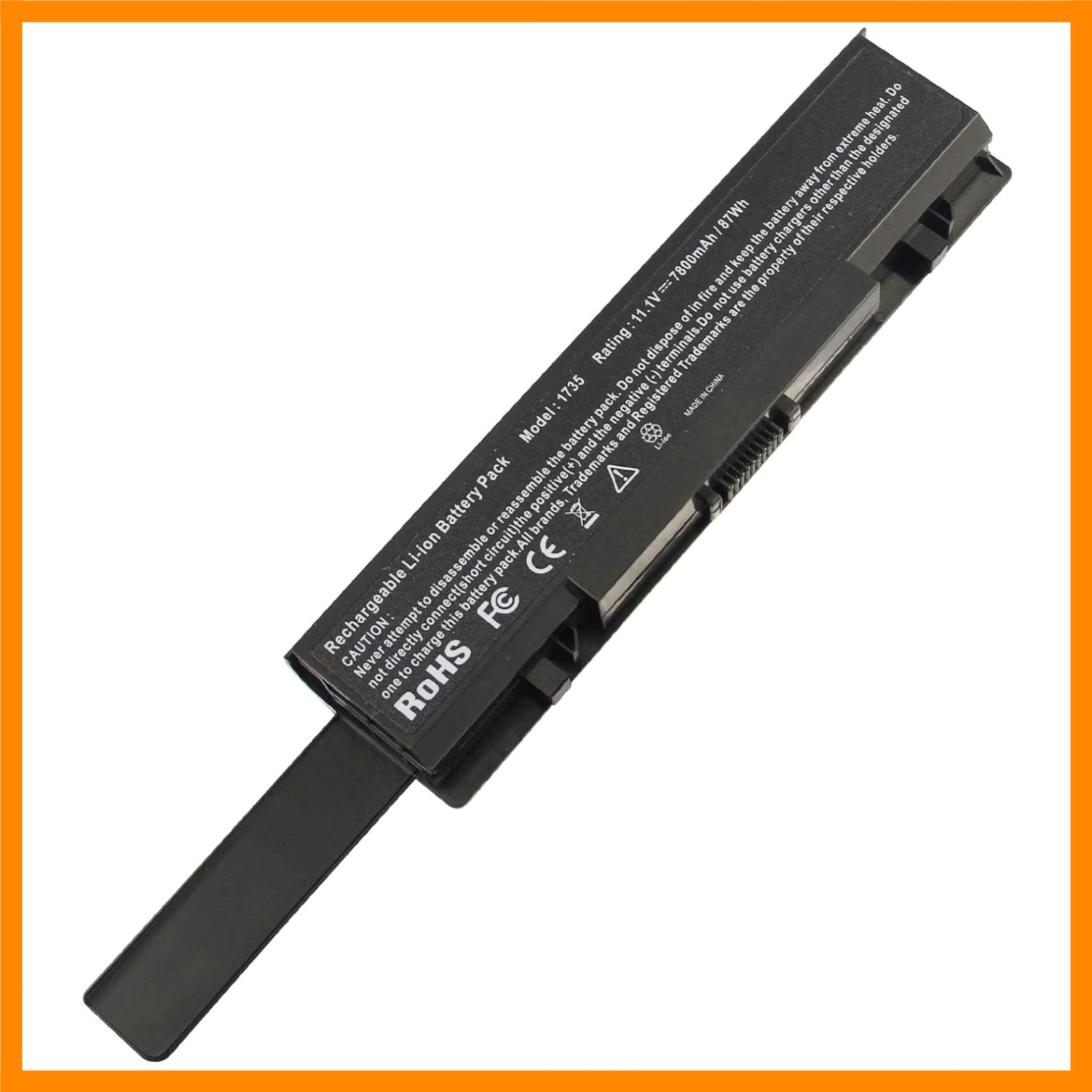 New 9 Cell 7800mAh Laptop Battery for Dell Studio 1735 1736 1737 KM973 RM791