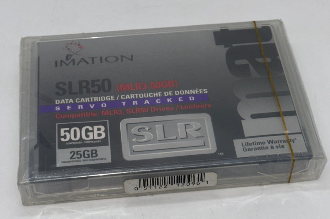 Imation 12096 SLR50 MLR-3 25GB/50GB Data Tape Cartridge - NEW - WARRANTY