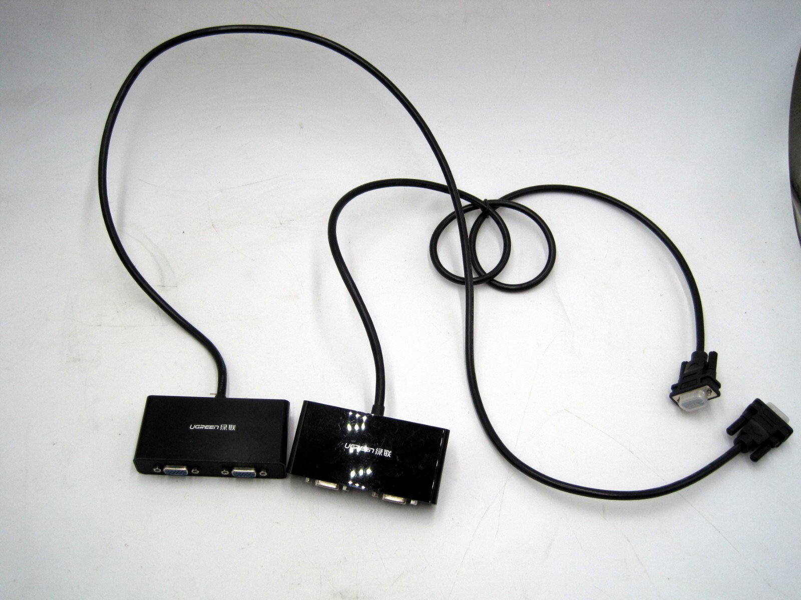 Set of 2 - UGREEN VGA Male to 2 Female Video Splitter Cable 3FT Black