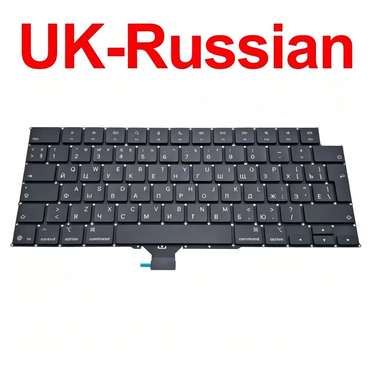 Laptop Keyboard UK-Russian For MacBook Pro 16" M5 Pro Max A3428 A3429 2026 Year