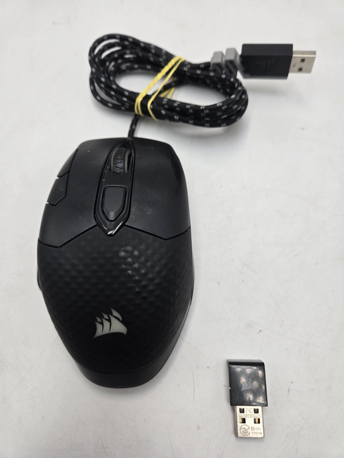 Latest Model Corsair DARK CORE RGB Pro Se Mouse (with Dongle) Good Condition