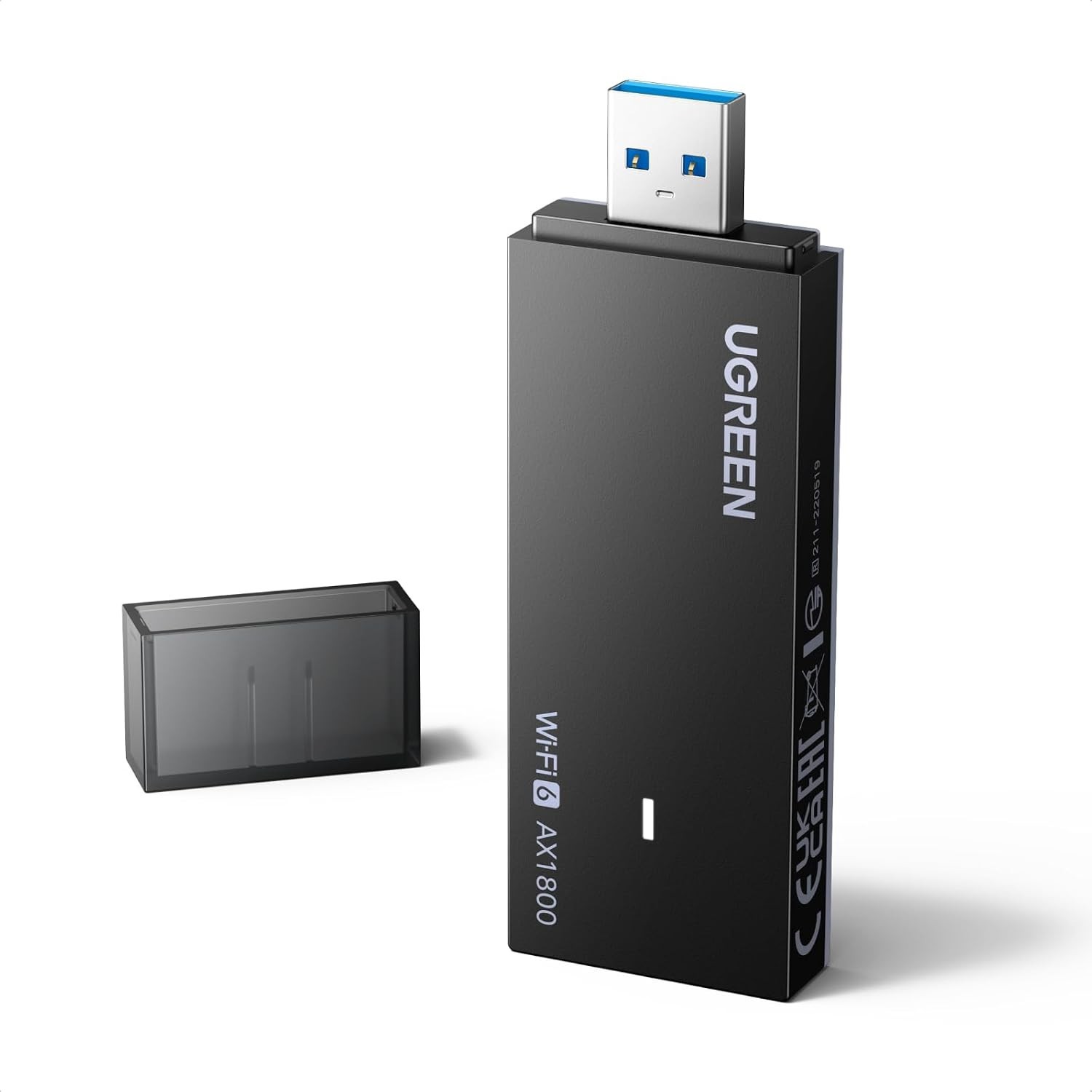 UGREEN AX1800 WiFi Adapter for Desktop PC | USB WiFi 6 Dongle with 5GHz/2.4GHz