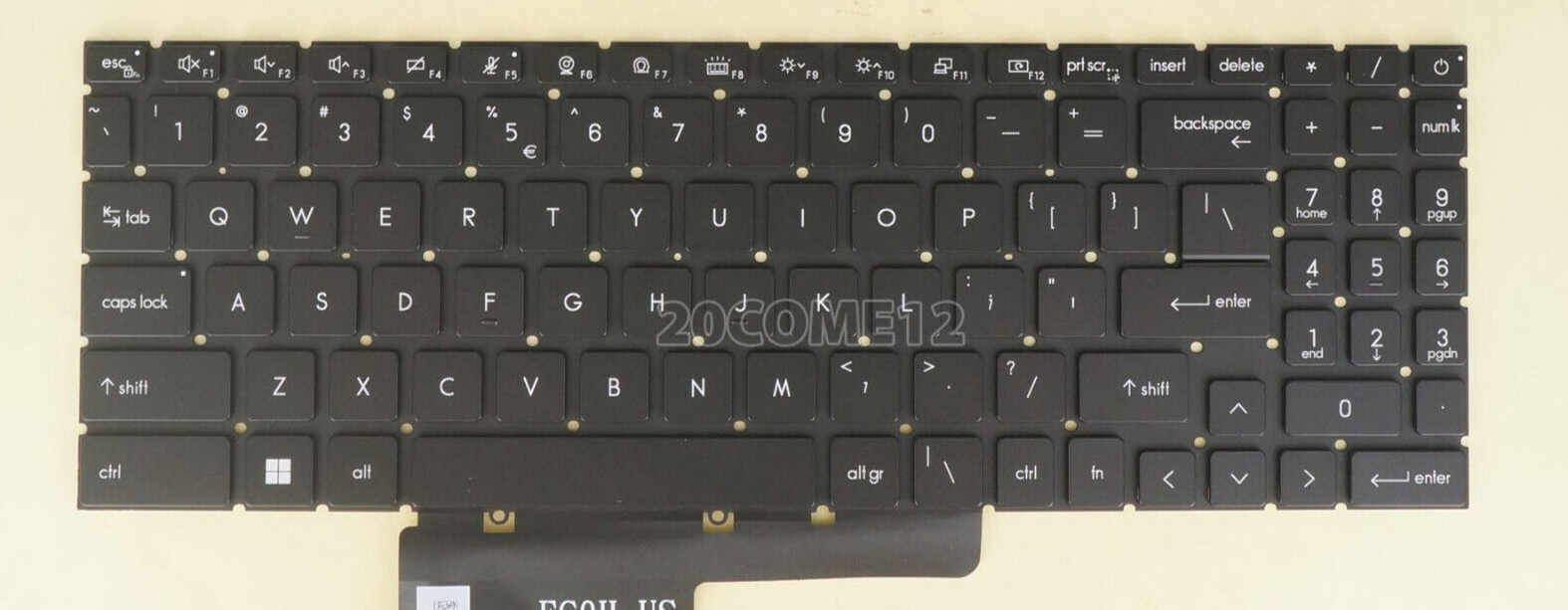 For MSI  CreatorPro Z17 HX Studio A13V / A13VJT keyboard Per-Key RGB backlit US