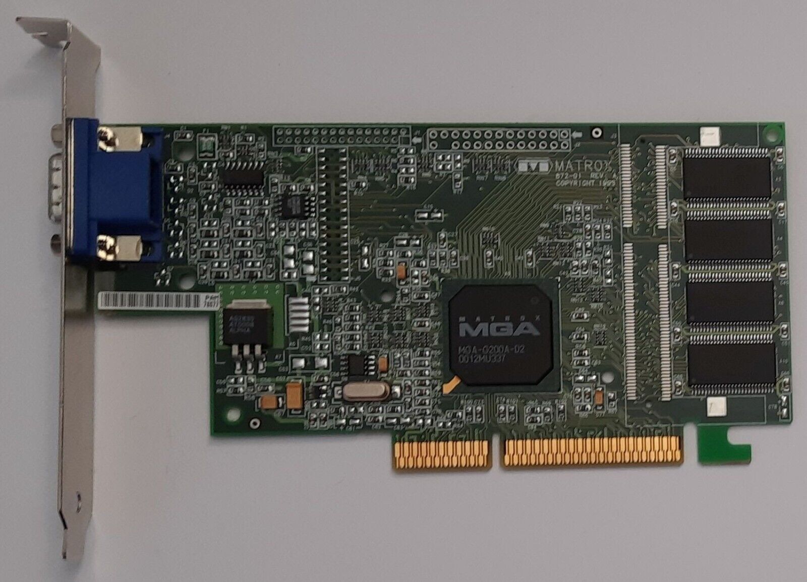 Matrox Millennium G200 LE AGP Graphics Card (G2DMILA/8D/OE2, 8MB, Retro, 2000)