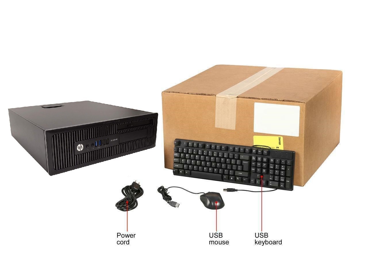 HP Elite Business Class Computer Win 10 Pro 32Bit Quad Core Desktop PC Wi-Fi
