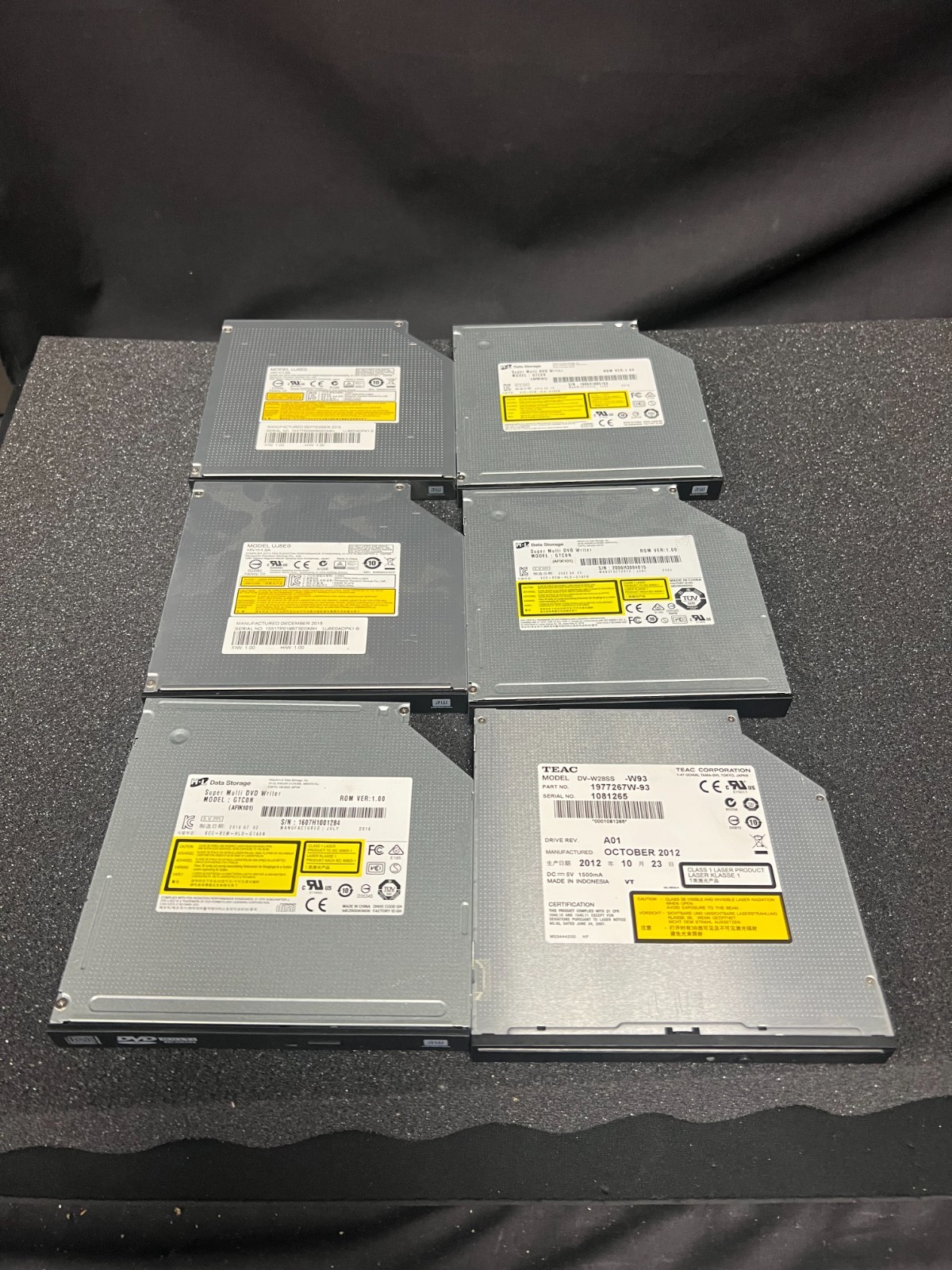 LOT OF 6  UJ8E0 /DV-W28SS/GTCON  CD DVD ROM Player SATA Drive