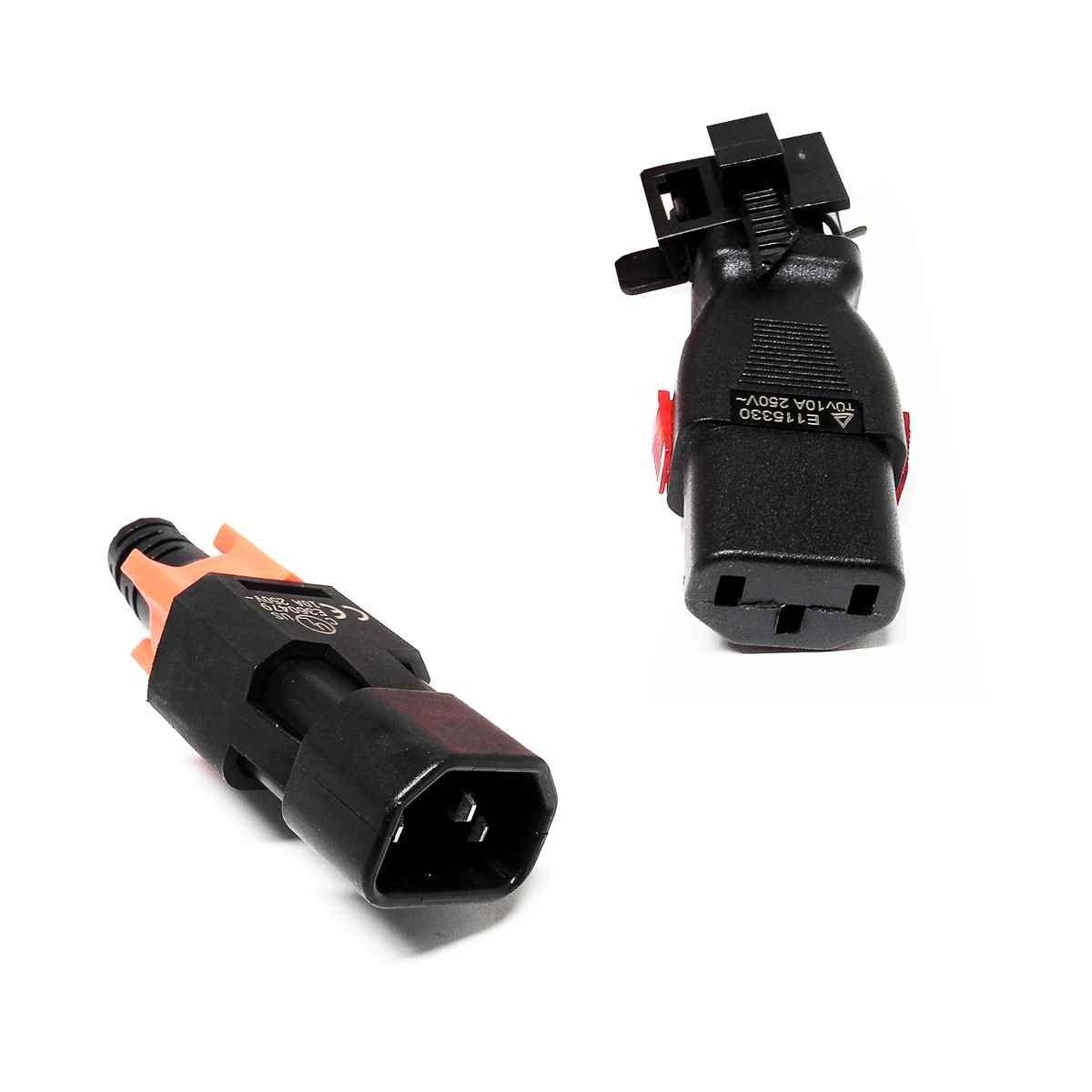 ZONIT zLock C14 to C13 Power Cable 2.5m Long zLock-zC14-17-aC13-2.5m RD