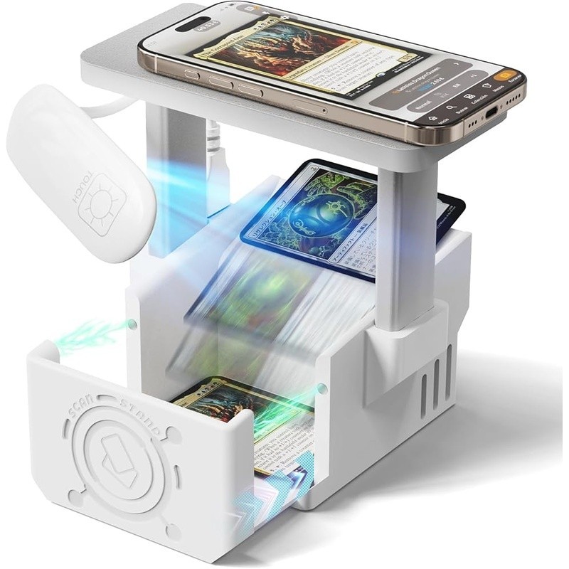 Efficient Trading Card Scanner Stand W/ Adjustable LED Light Easy Scanning