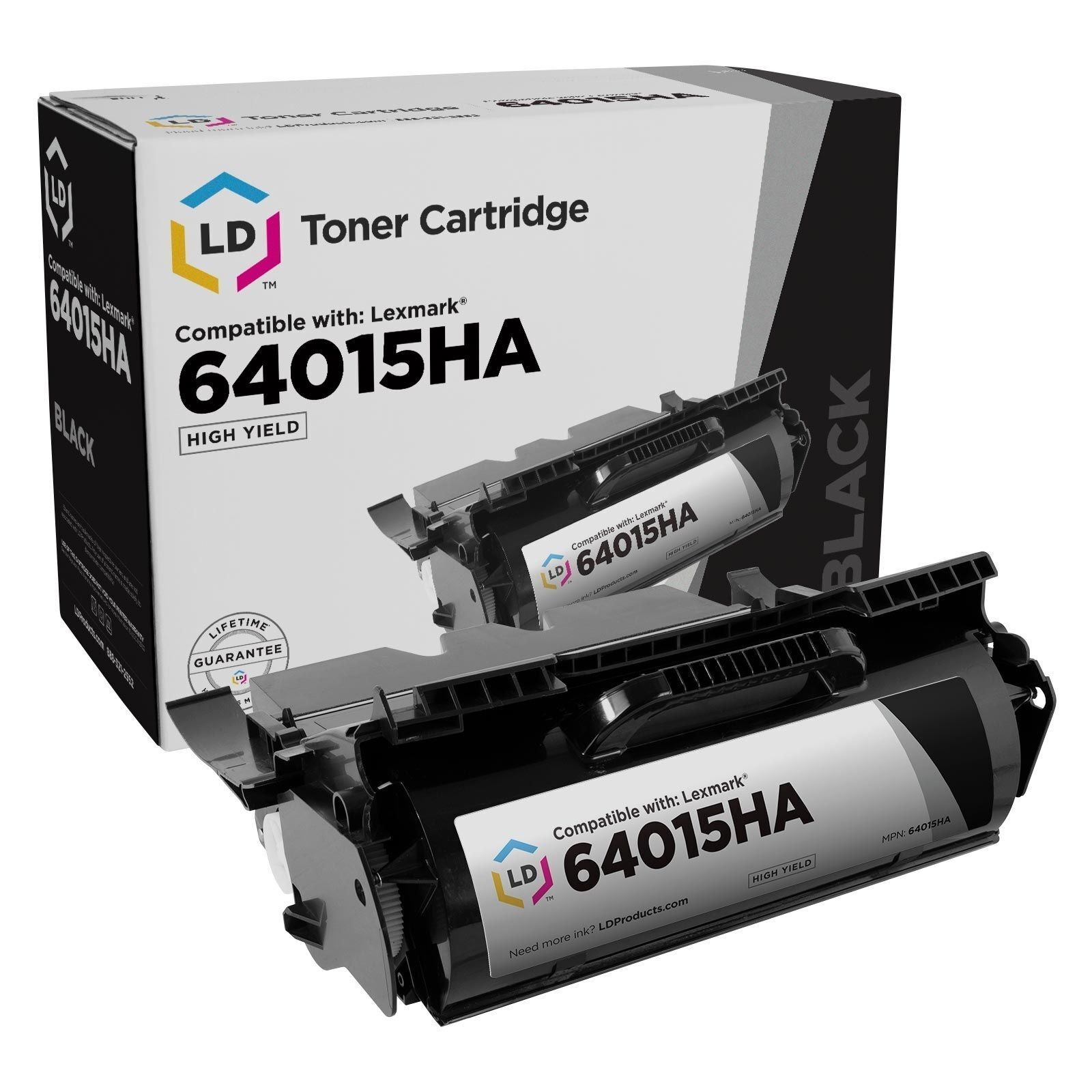 LD 64015HA Black Laser Toner Cartridge for Lexmark T640 T642 T644 T644dn T640tn