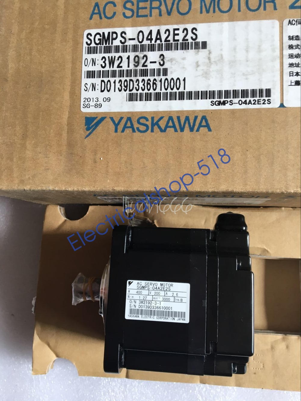1PIECE NEW YASKAWA SERVO MOTOR SGMPS-04A2E2S DHL/FedEx