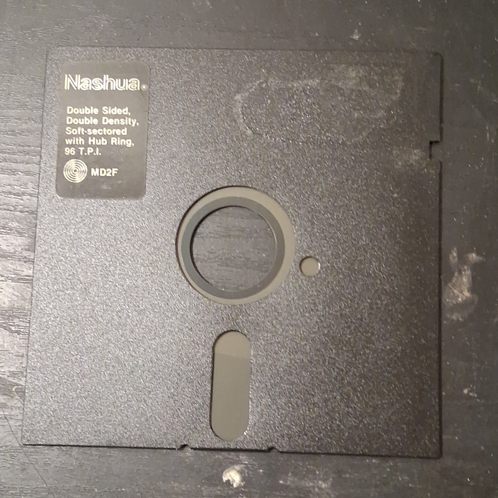 Mystery Vintage 5.25 Floppy Disk Black Magnetic Media Retro Computer Uninstall