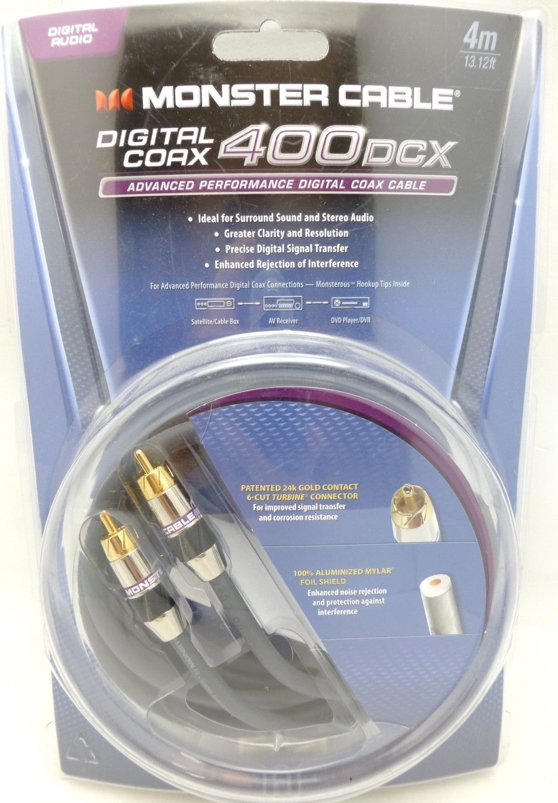 Monster Cable 400DCX  4 meter Digital Coaxial Model MC 400DCX-4M